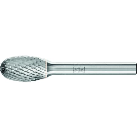 Pferd Carbide Bur - Oval Shape, DIA Cut - 1/2" x 7/8" x 1/4" Shank - SE-5 24653